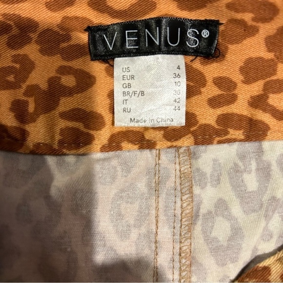 Venus Leopard Cheetah Animal Print Cargo Pants - Picture 13 of 16